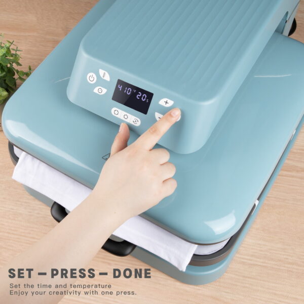 1500W 15"x15" Auto Heat Press Machine for Transfer Vinyl & Sublimation Projects - Image 5